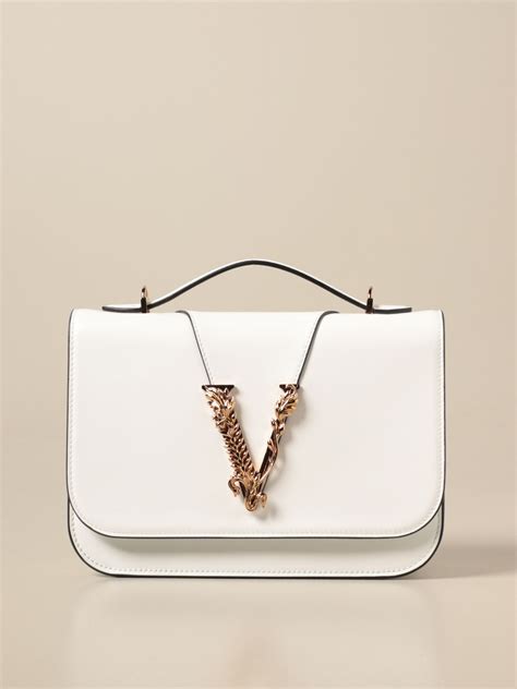 versace white handbags|Versace handbags price.